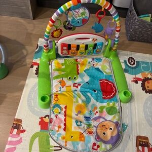 Fisher-Price Baby Playmat Deluxe Kick & Play Piano Gym for Learning